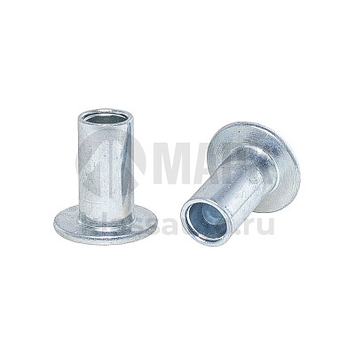 Заклепки 8х15 (к-кт 100 шт) 93251 стальная, шляпка сплошная (EXOVO)