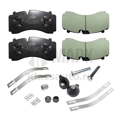 Колодки дисковые 29328 (117824) с установочным комплектом, ось Schmitz Knorr ST7-430 (UNIX)