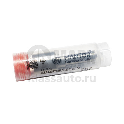 Распылитель MANTOR (аналог BOSCH) DLLA143P2155, 0433172155 для форсунки 0445120161