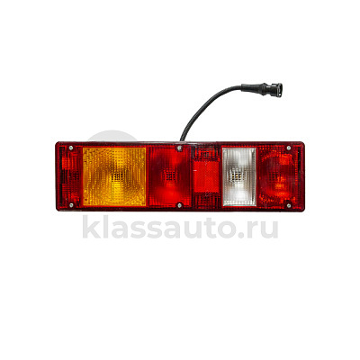 Фонарь задний МАЗ левый с проводом и габаритом б/л 7452-3716 а/м КамАЗ ЕВРО (Т.А.С.)