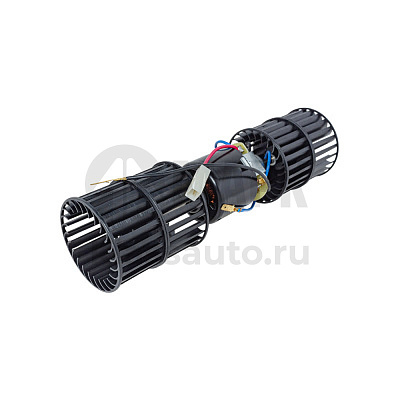 Мотор отопителя для а/м ГАЗ, ПАЗ в сборе с 2 вентиляторами (12В, 90Вт) (TRUCKMARK)